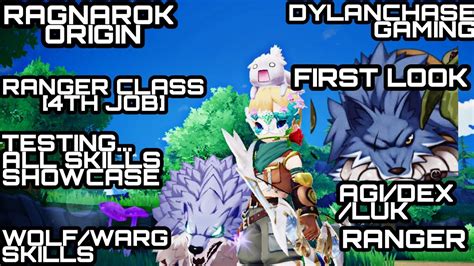 Ragnarok Origin Ranger W Wolf Warg Class All Skills Showcase Agi Dex