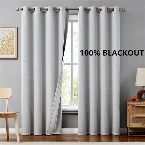 Cortinas Opacas Extra Largas De Lino De Imitaci N 350cm De Altura