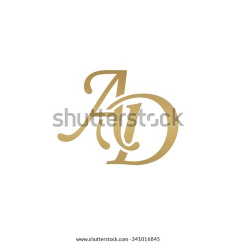 ad initials logo images stock   objects vectors