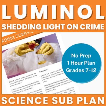 Luminol Forensic Science Blood Spatter Analysis No Prep Sub Activities