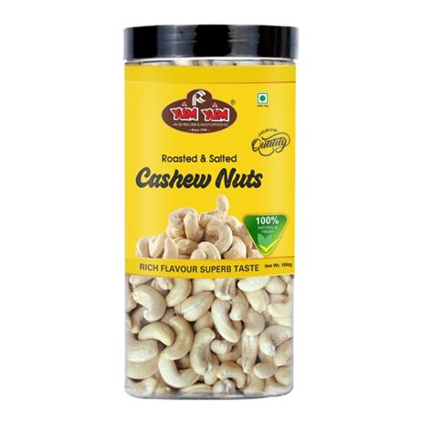 YUM YUM Roasted Lightly Salted Cashew Nut Kaju 500g JioMart