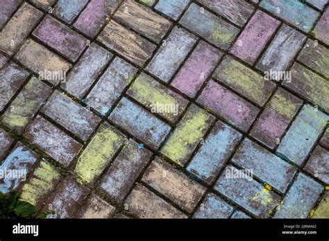 Colorful Pavement Background Wallpaper Pattern Stock Photo Alamy