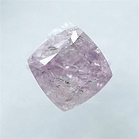 Diamant 0 18 Ct Cushion Natural Fancy Light Purplish Catawiki