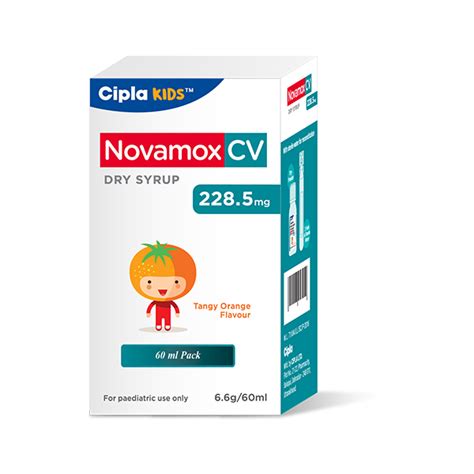 Novamox Cv Mg Tangy Orange Flavour Dry Syrup Ml Price Uses