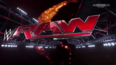 WWE Raw New Opening Intro 2015 Open Pyro YouTube