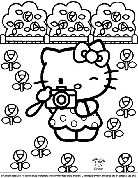 Hello Kitty Coloring Coloring Library