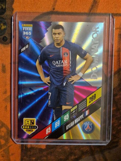 KYLIAN MBAPPÉ 2024 Panini FIFA 365 ADRENALYN XL DOMINATOR Laser POW48