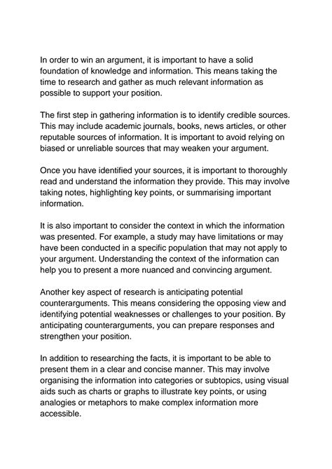 SOLUTION: How to win every argument - Studypool