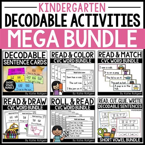 Kindergarten Decodable Word List 1