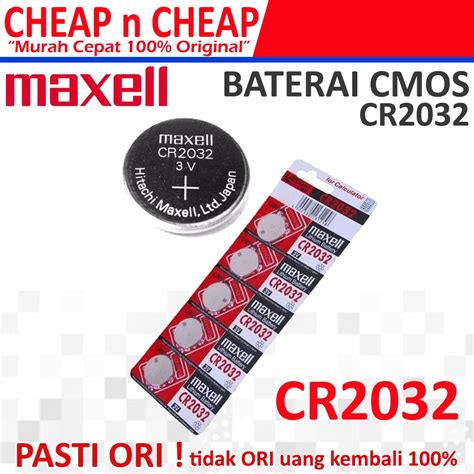 Jual Baterai Cmos Maxell Cr Original Batere Batrei Batrai Cr