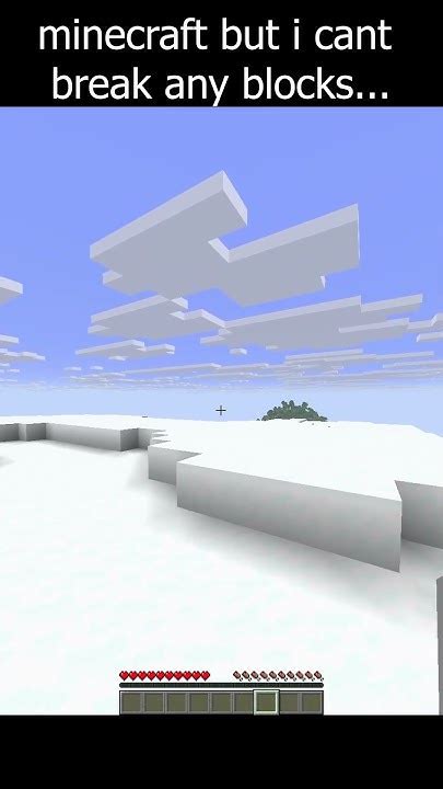 Minecraft But I Cant Break Blocks Youtube