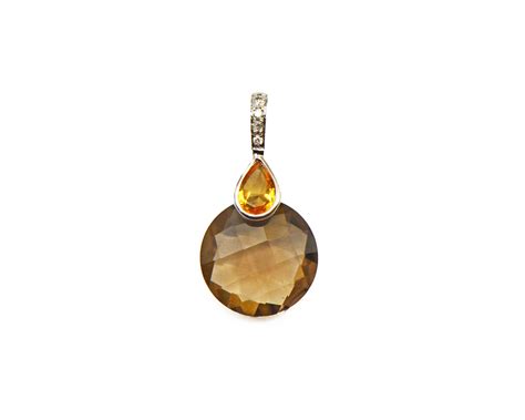 Smokey Topaz & Citrine Necklace | Sandler's Diamonds & Time | Columbia ...