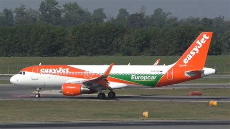 EasyJet Airbus A320 Europcar Livery Landing At Vienna Airport G