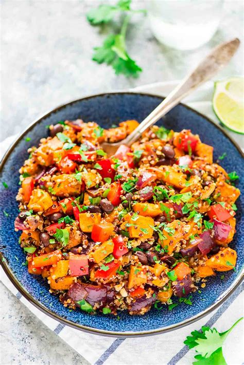 Roasted Sweet Potato Quinoa Salad WellPlated