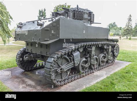 Us M5a1 Stuart Light Tank Stock Photo Alamy