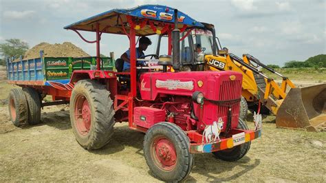 Mahindra Di Power Plus Tractor With Fully Loaded Trolley John