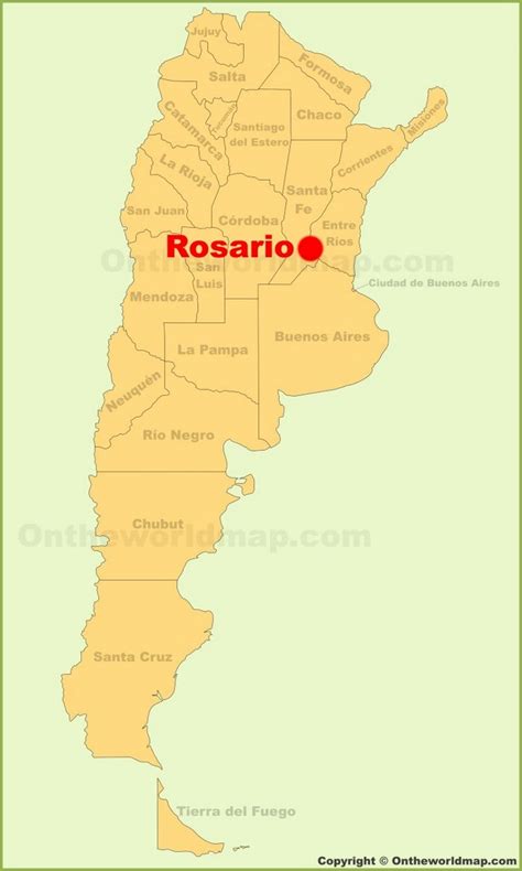 Mapa De Argentina Rosario