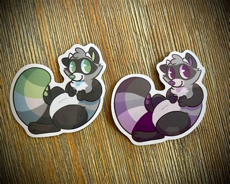 Pride Raccoon Vinyl Waterproof Sticker Lgbtq Rainbow Gay Etsy