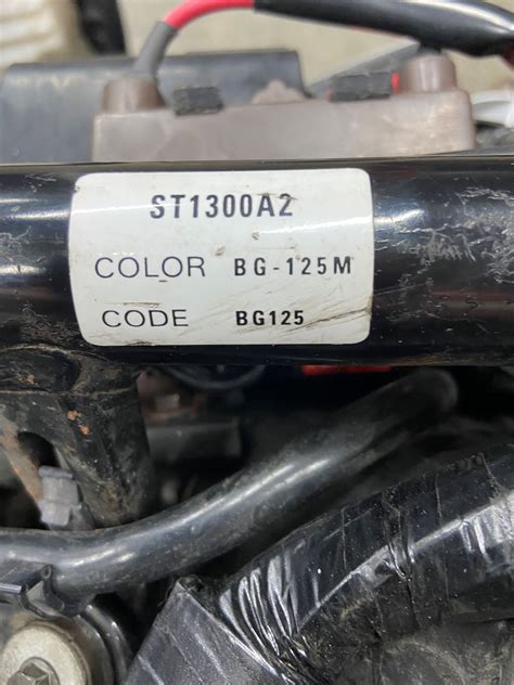 Identify Your Honda Motorcycle Colour Paint Codes