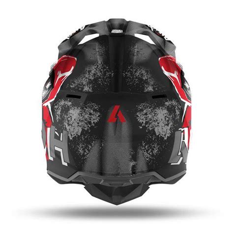 Kask AIROH WRAAP ALIEN Red Matt KASKI Kaski Motocyklowe OFF ROAD