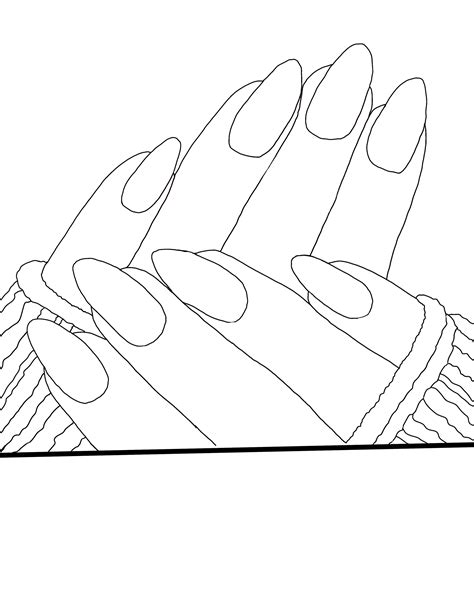 Nail Art Coloring Pages Coloring Nation