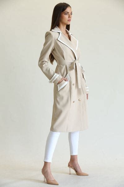 Nancy Woven Trench Coat Makeupunity