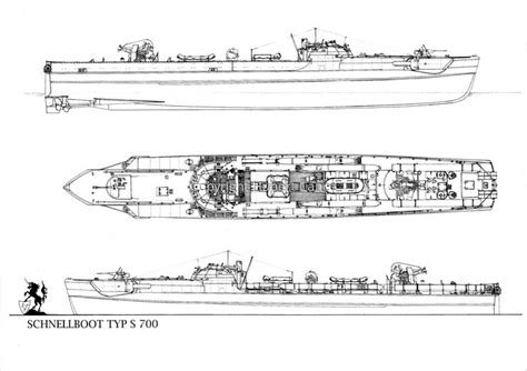 Schnellboot Typ S700 Original Art By Hubert Cance Model Ships