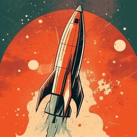 premium ai image modern space rocket  cool design