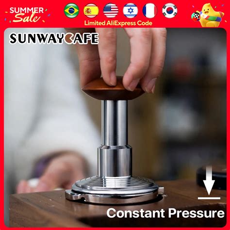 Mm Coffee Tamper Constant Pressure Adjustable Height Sus