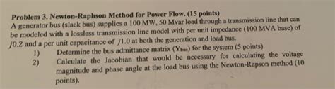 Solved Problem 3 Newton Raphson Method For Power Flow 15