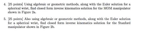 Solved Calculate The Dh Parameters And Inverse Kinematics For The