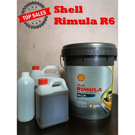 Shell Rimula R6 LM CK 4 Repack Shopee Malaysia