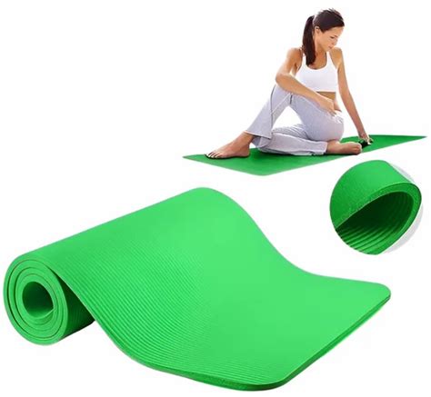 Yoga Mat With Carry Strap For Home Gym Outdoor Workout Yoga Aasan