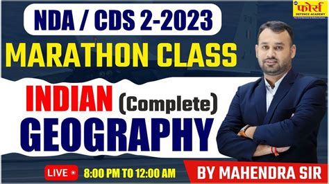 Indian Geography Marathon For Nda Exam Geography For Nda