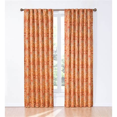 Waverly 84 In Pearl Back Tab Single Curtain Panel At