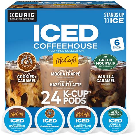 Keurig Iced Coffeehouse Variety Pack Medium Roast K-Cup Coffee Pods 24