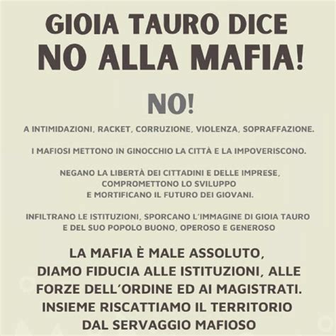 Gioia Tauro Il Sindaco Alessio Lancia La Sfida Con Un Manifesto Contro