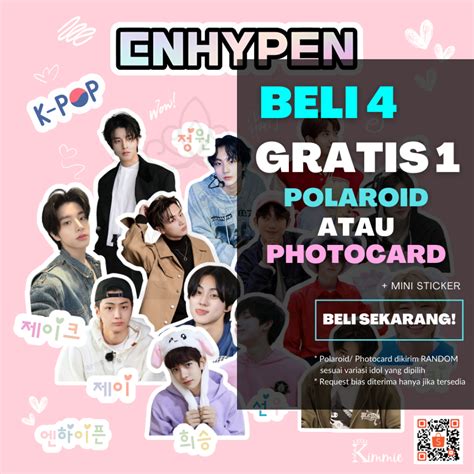 Jual Sticker Enhypen K Pop Idol Stiker Enhypen Boy Friend Material