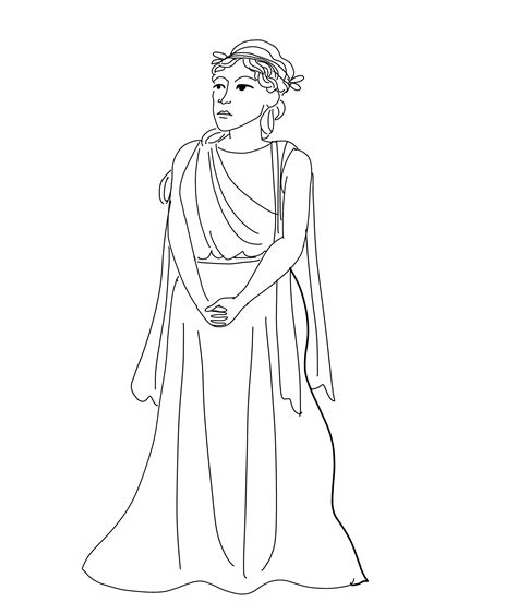 Rhea Greek Goddess Drawing