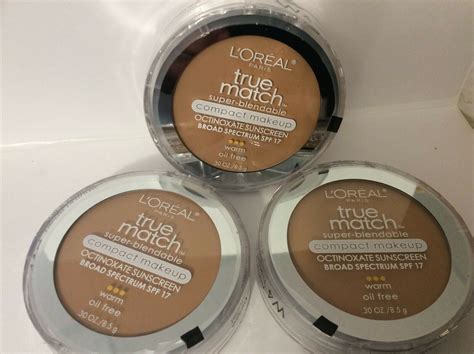 3 X L Oreal True Match Super Blendable Compact Makeup Spf 17 W4 Natural Beige