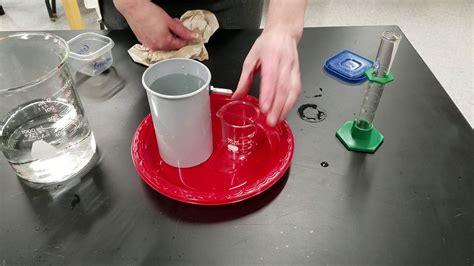 Measuring Volume With A Displacement Cup Youtube