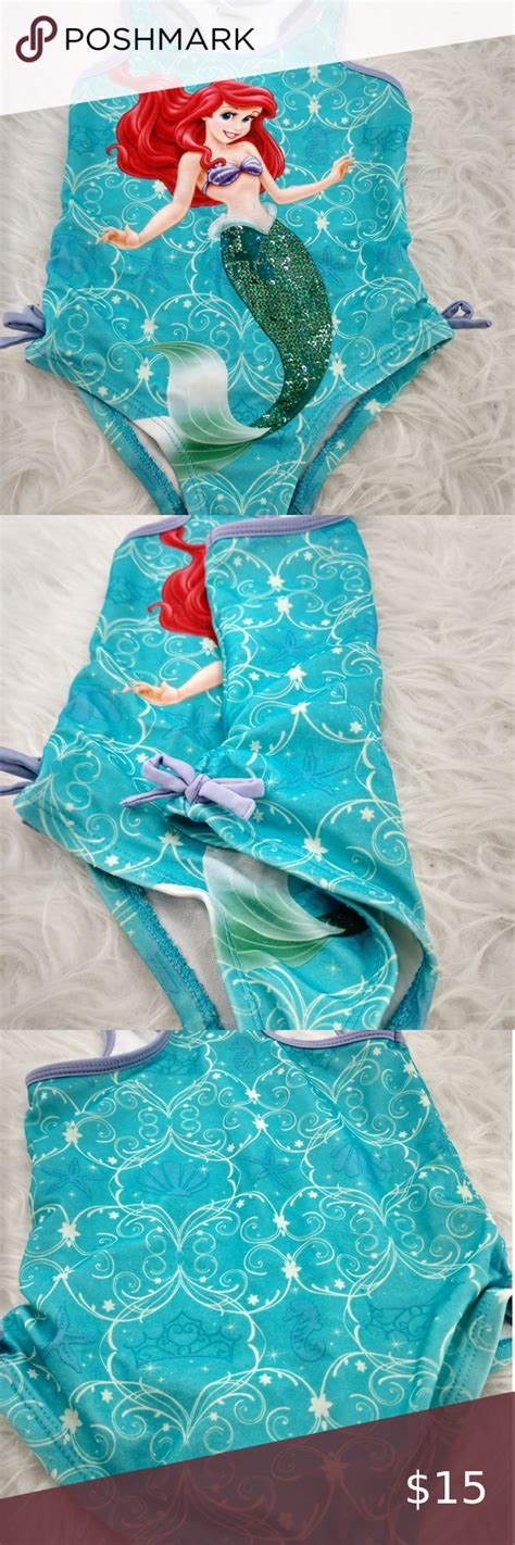 Disney Little Mermaid Bathing Suit Ariel Glitter Mermaid Bathing Suit Disney Little Mermaids