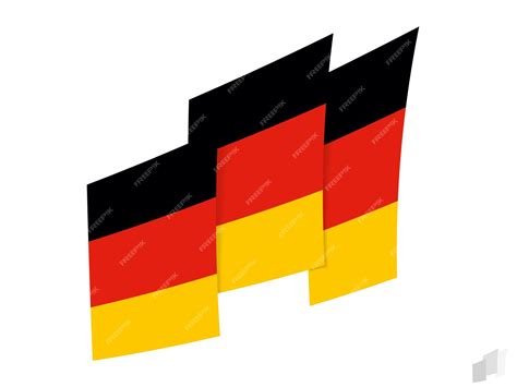 Premium Vector | Germany flag in an abstract ripped design modern ...