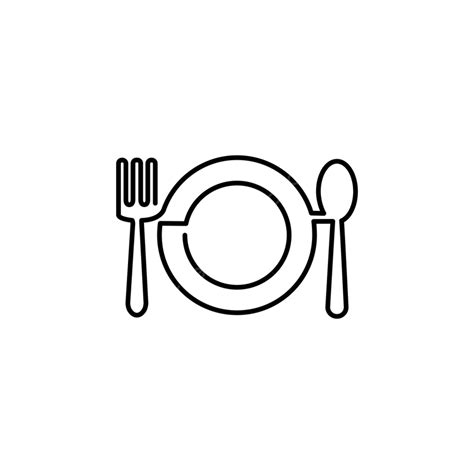 Restaurant Icon Object Graphic Symbol Restaurant Drawing Object