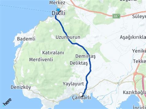 İzmir Dikili Çandarlı Arası Kaç Km Saat Yol Tarifi