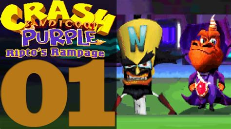 Crash Bandicoot Purple Riptos Rampage Part 1 Teaming Up Villains Youtube