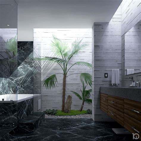 Green bathroom on Behance