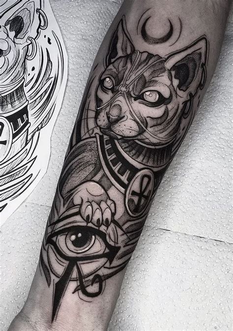 BASTET TATTOO: Meanings, Tattoo Ideas & 96 Shocking & Mysterious Tattoo ...