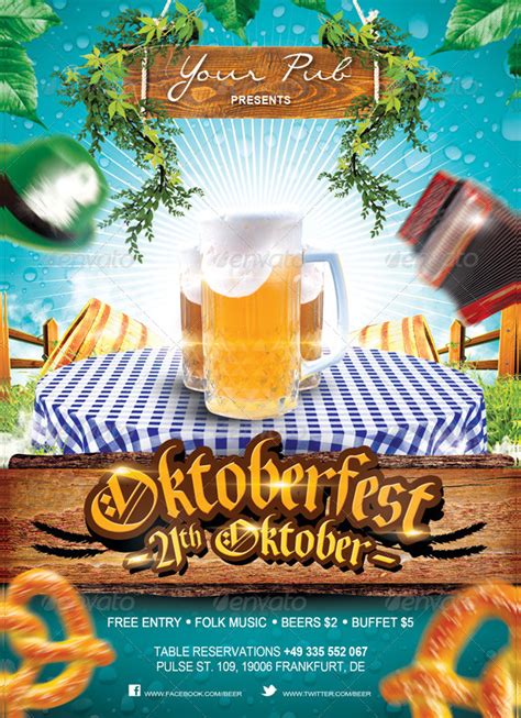 Oktoberfest Poster Template - 23+ Free & Premium Designs Download