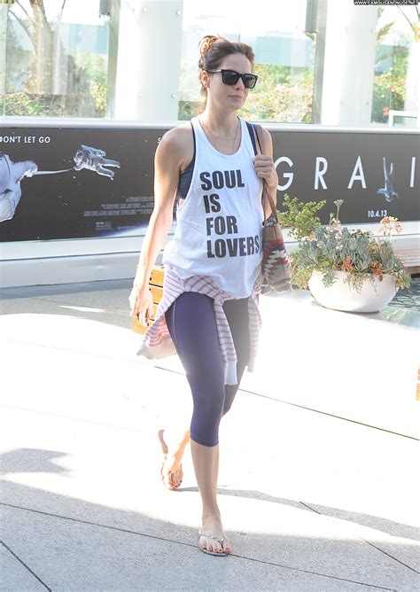 Michelle Monaghan Celebrity Posing Hot Gym Los Angeles High